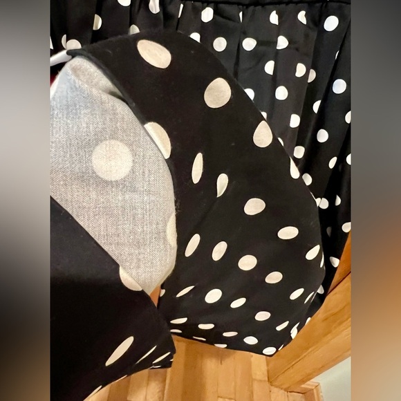 NWOT Lauren Conrad Bow Detail Dot Dress Women’s Size 10 - Picture 6 of 6